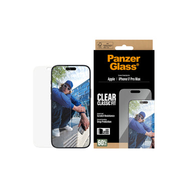 PanzerGlass Classic Fit Screen Protector for iPhone 17 Pro Max